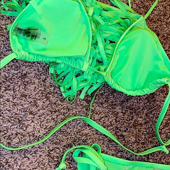Lime Green Fringe Bikini 👙 - Picture 5 of 5